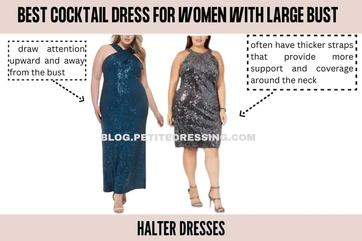 The Cocktail Dresses Guide for women with Large Bust - Petite Dressing