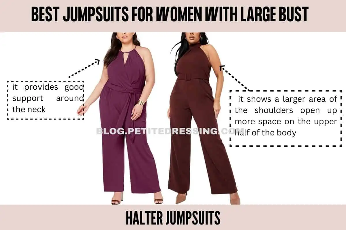 The Complete Jumpsuit Guide for women with Large Bust - Petite