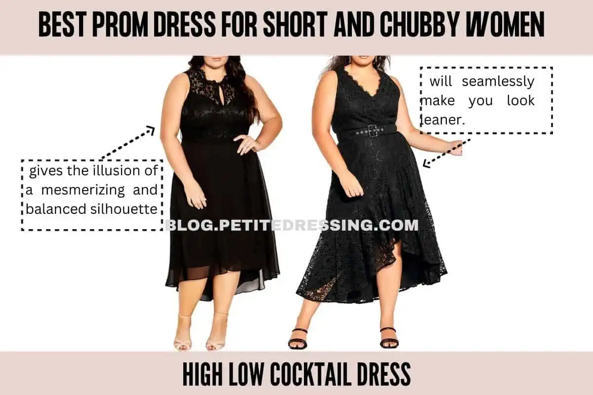 Prom dress for hot sale short and fat