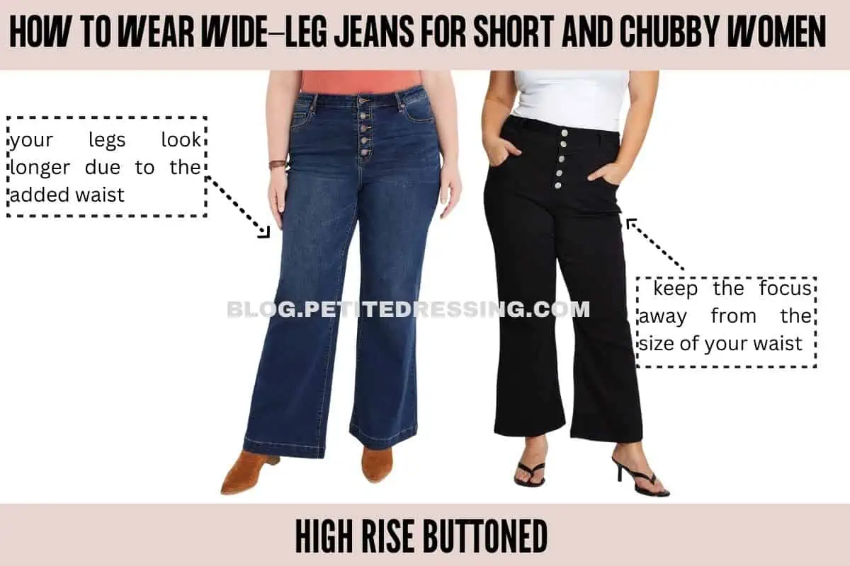 Wide Leg Jeans Guide for Short and Chubby Women - Petite Dressing