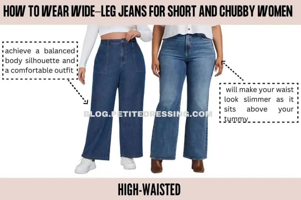 Wide Leg Jeans Guide for Short and Chubby Women