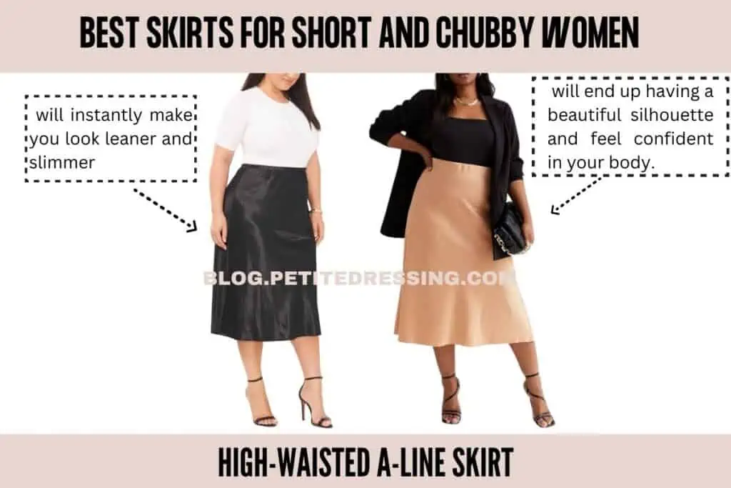 High-waisted A-Line Skirt