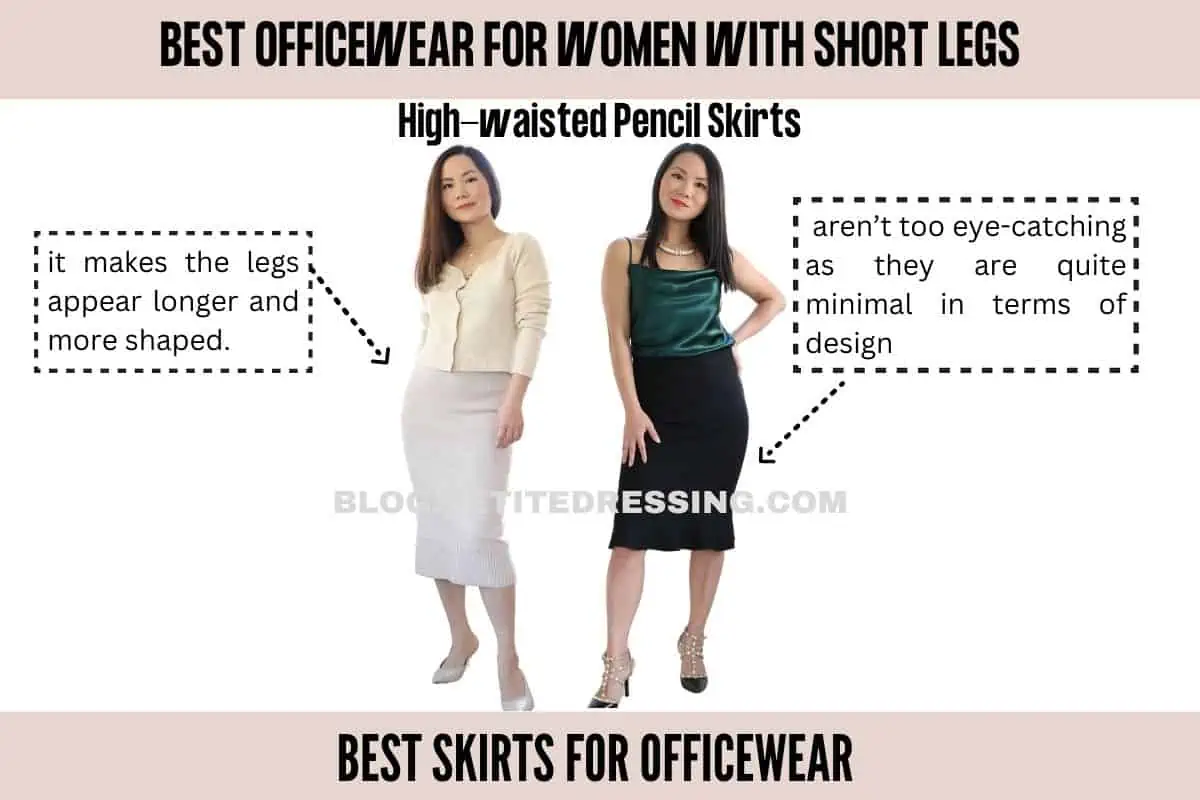 Office appropriate skirt outlet length