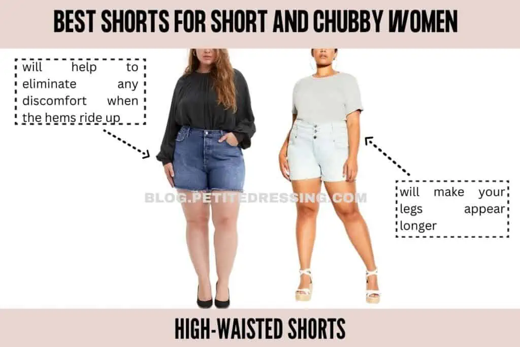 High-waisted shorts