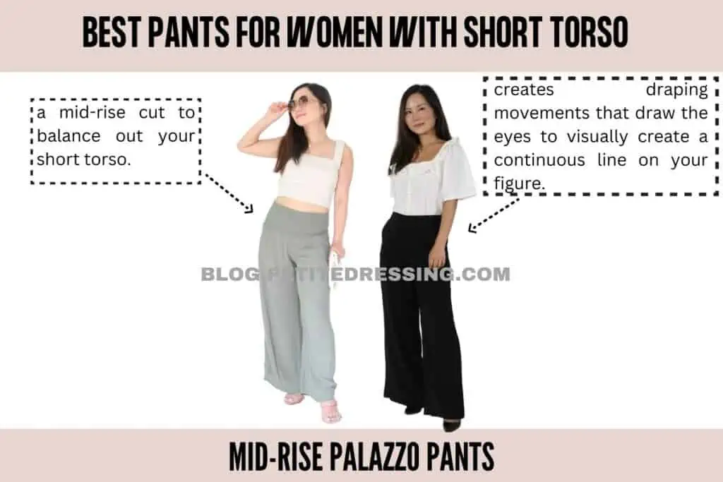 Mid-rise Palazzo Pants