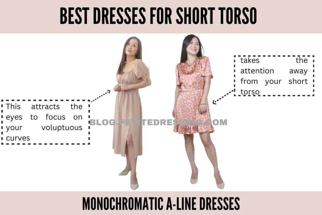 Monochromatic A-Line Dresses