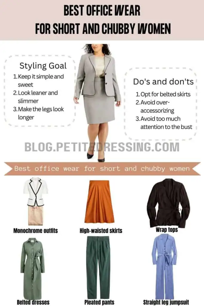 Officewear guide for short and chubby women