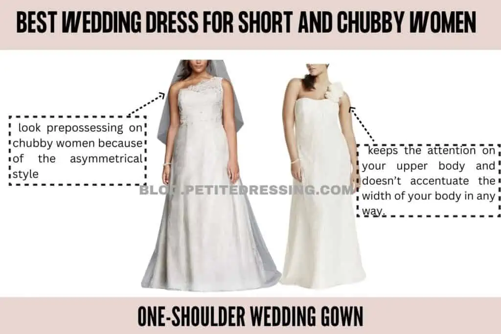 One-Shoulder Wedding Gown