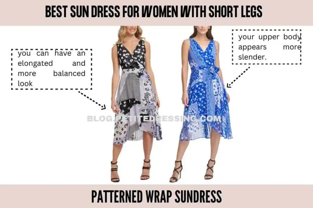 Patterned wrap sundress