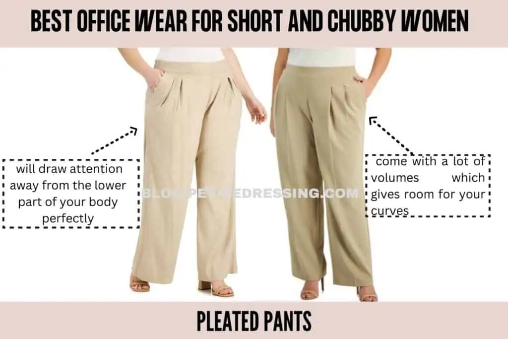 Pleated pants