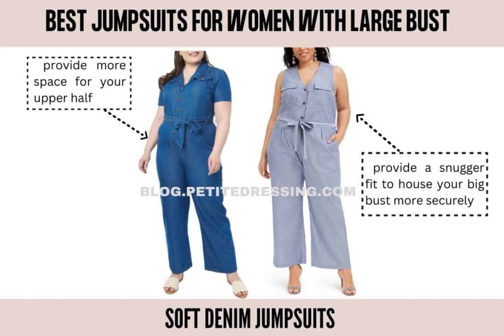 Soft Denim Jumpsuits