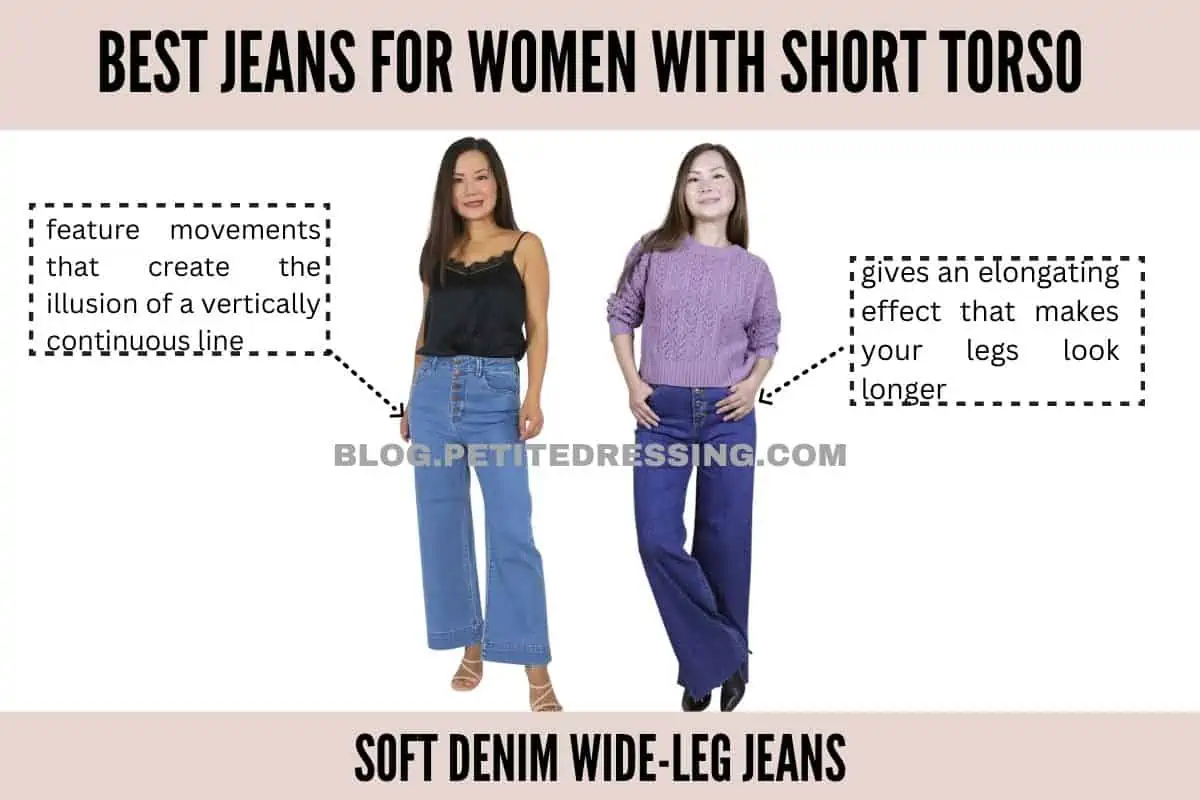 Jeans for short store waisted women