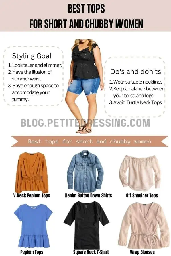 The Tops Guide for Short and Chubby Women - Petite Dressing