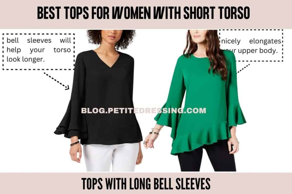 Tops with Long Bell Sleeves