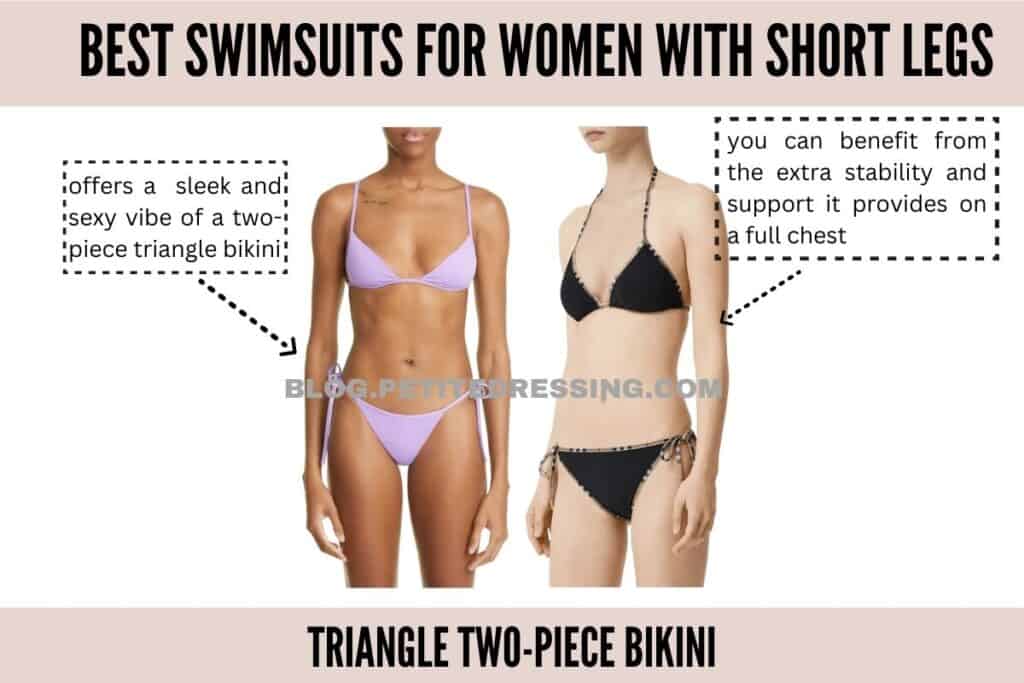 Triangle two-piece bikini