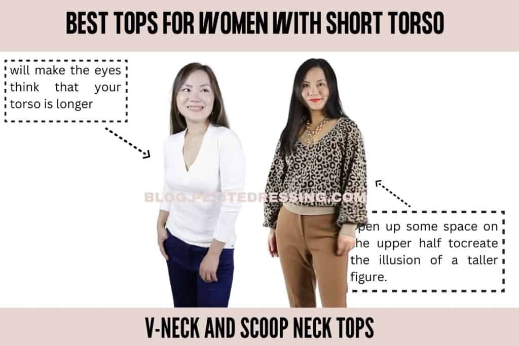 V-Neck and Scoop Neck Tops