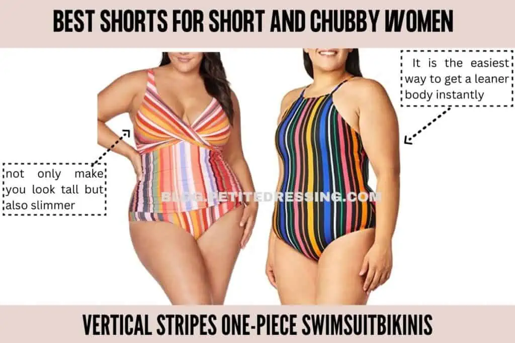Vertical Stripes One-Piece Swimsuit