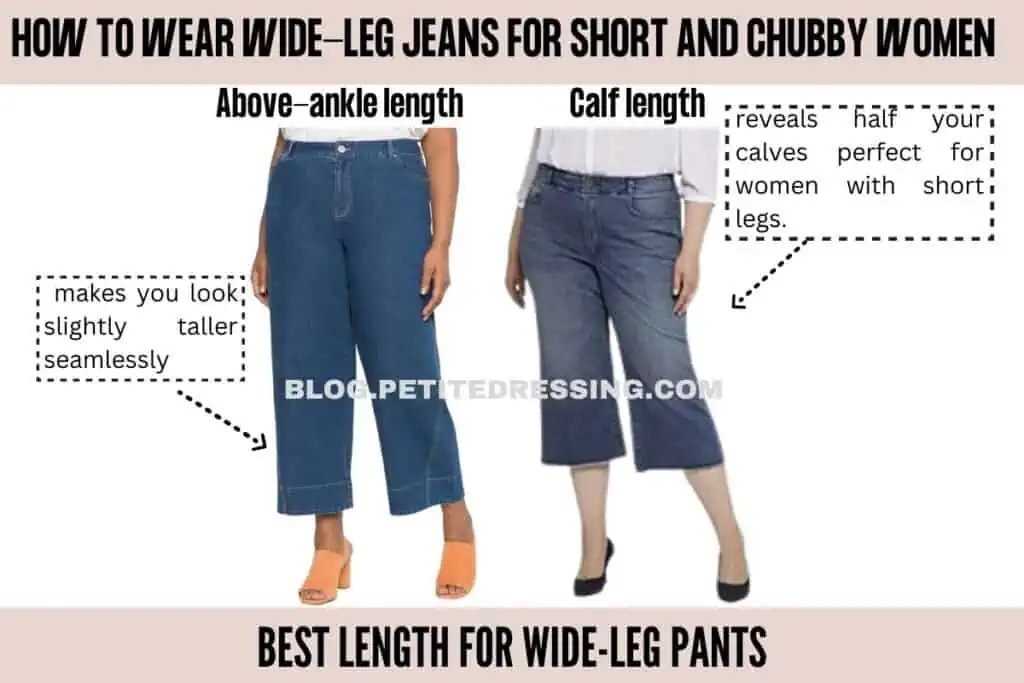 Wide Leg Jeans Guide for Short and Chubby Women