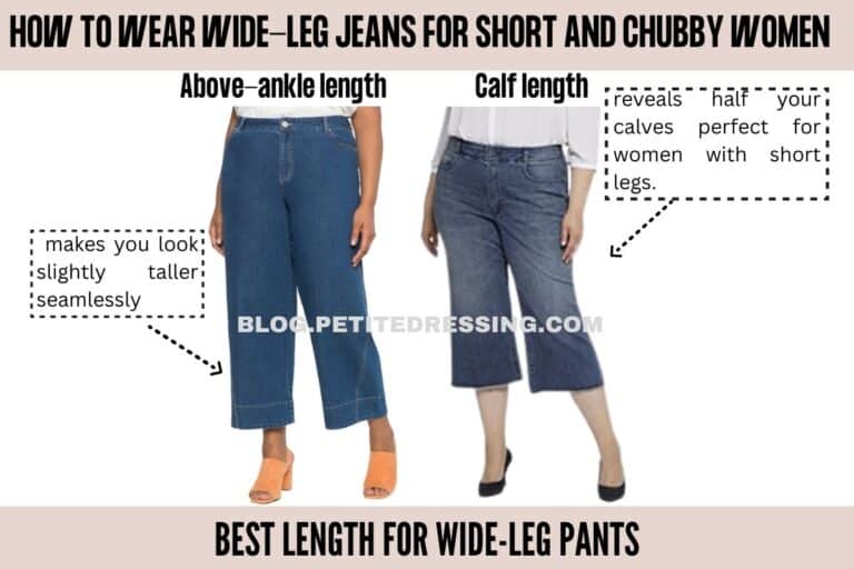 Wide Leg Jeans Guide for Short and Chubby Women