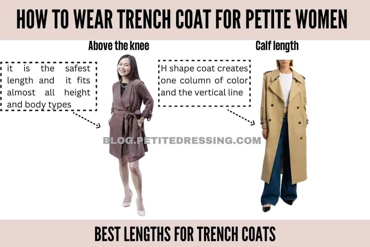 Trench coat hotsell length for petite