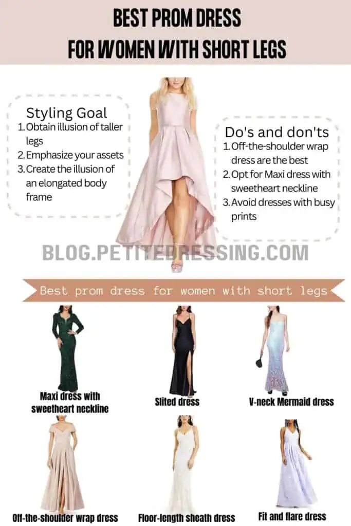 Prom Dress Guide for women with short legs