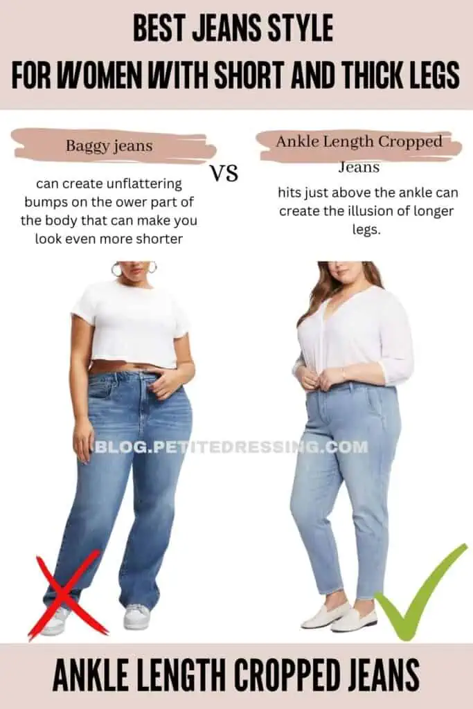 Jeans Style Guide for Women with Short and Thick Legs - Petite Dressing