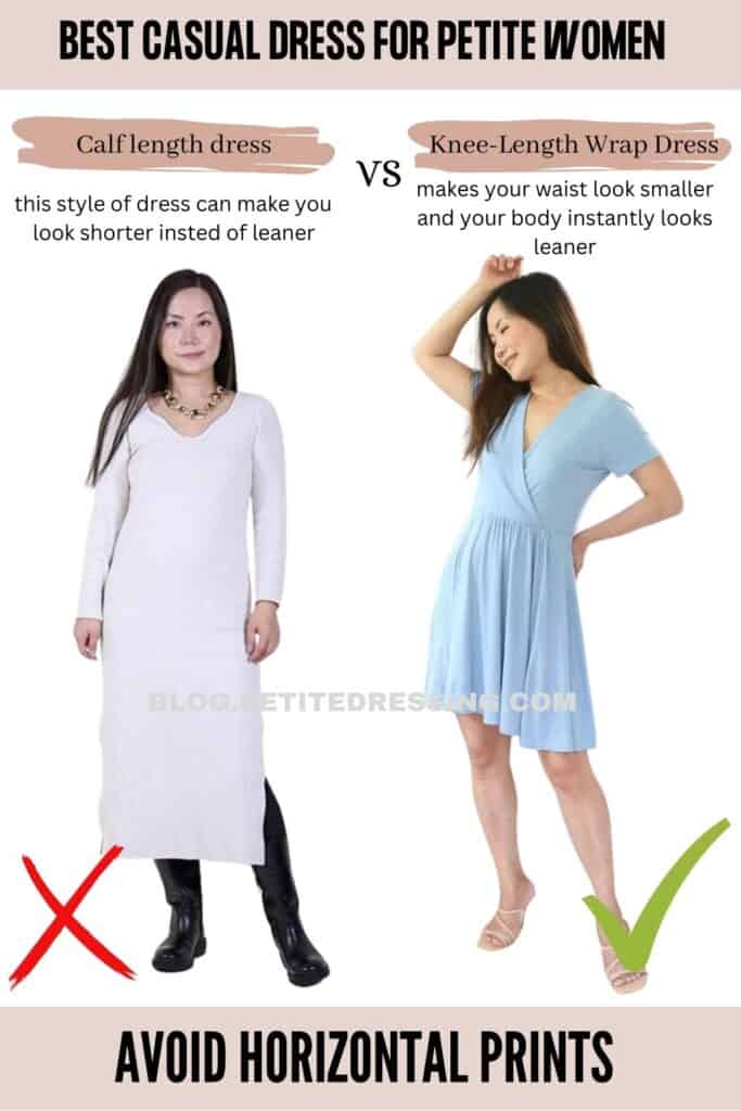 Avoid Calf Length Dresses