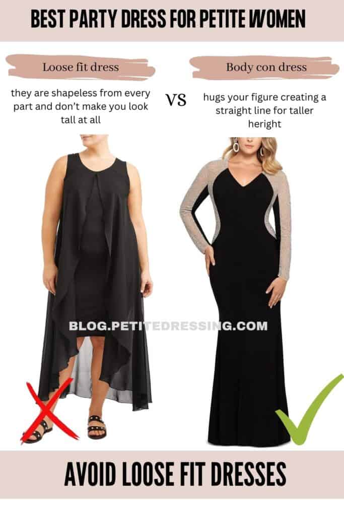 Avoid Loose Fit Dresses