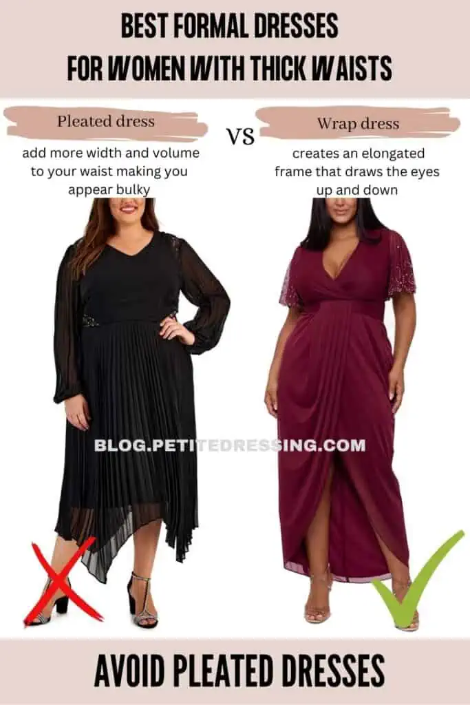 The Formal Dresses Guide For Women with Thick Waist - Petite Dressing