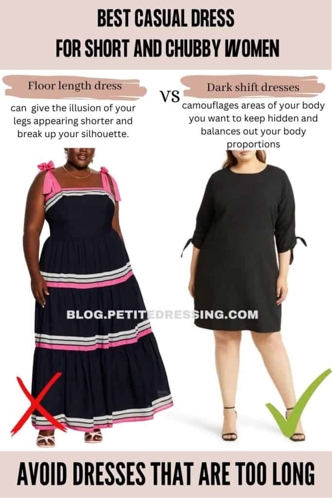 Casual dress guide for short and chubby women