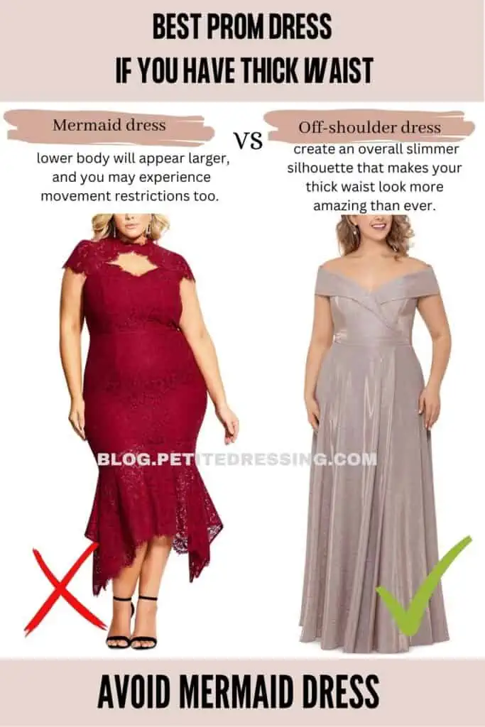 Avoid mermaid dress