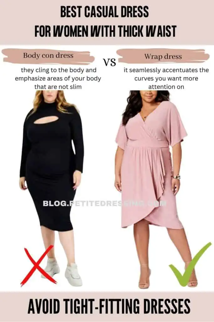 Avoid tight-fitting dresses