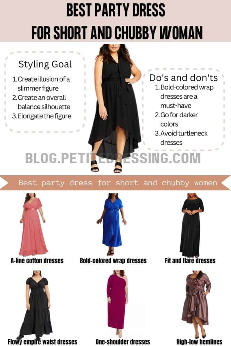 Best Style Dress For Short Fat Woman BEST PARTY DRESS FOR SHORT AND CHUBBY WOMAN