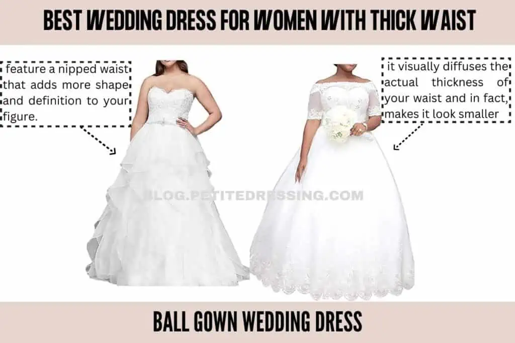 Wedding Dress Guide for Women with Thick Waist - Petite Dressing