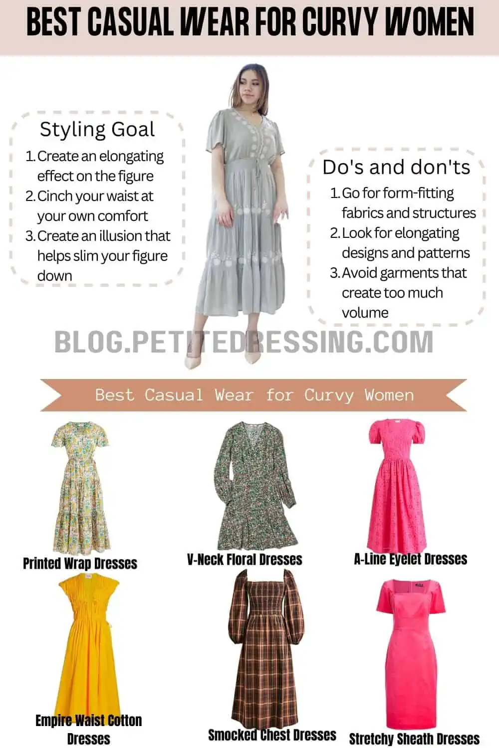 The Casual Dress Guide for Curvy Women - Petite Dressing
