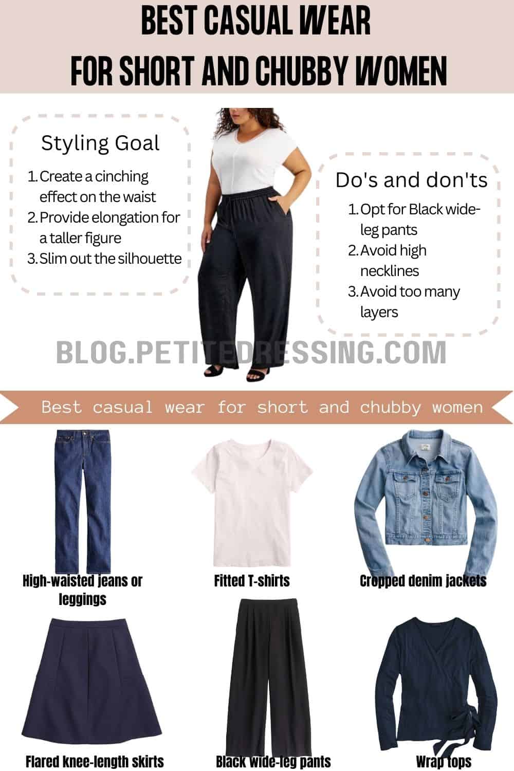 Casual wear guide for short and chubby