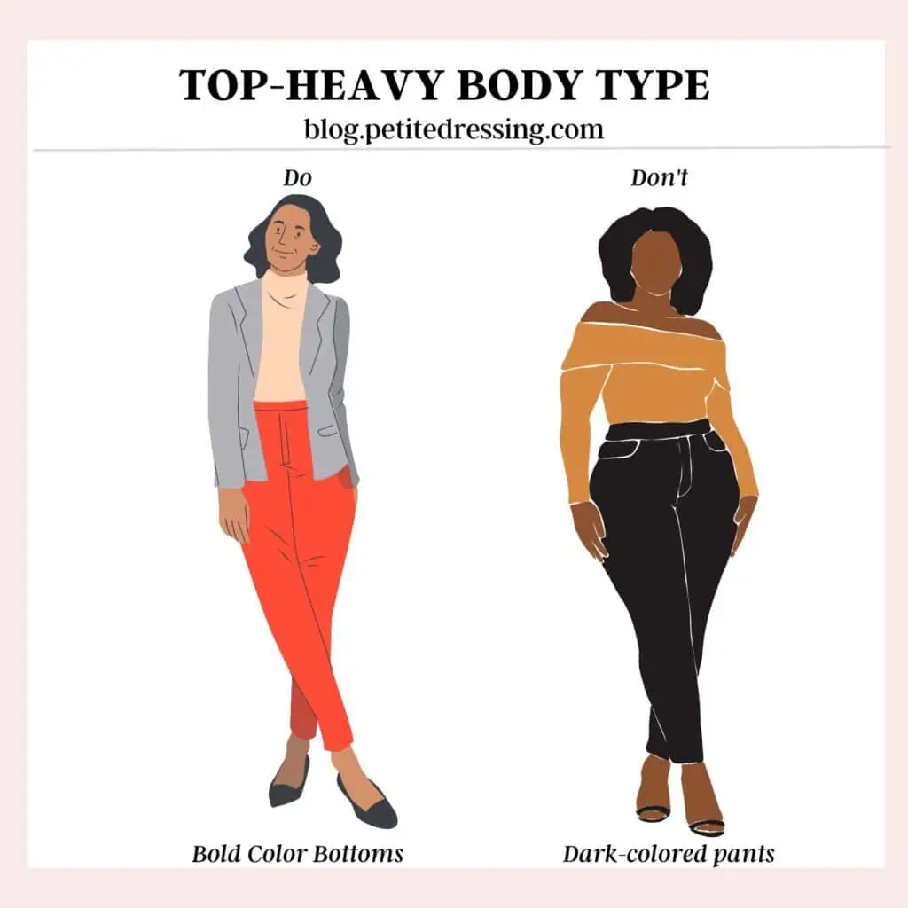 How to Dress if You are Top Heavy