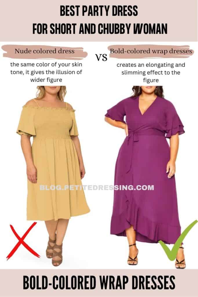 Bold-colored wrap dresses-1