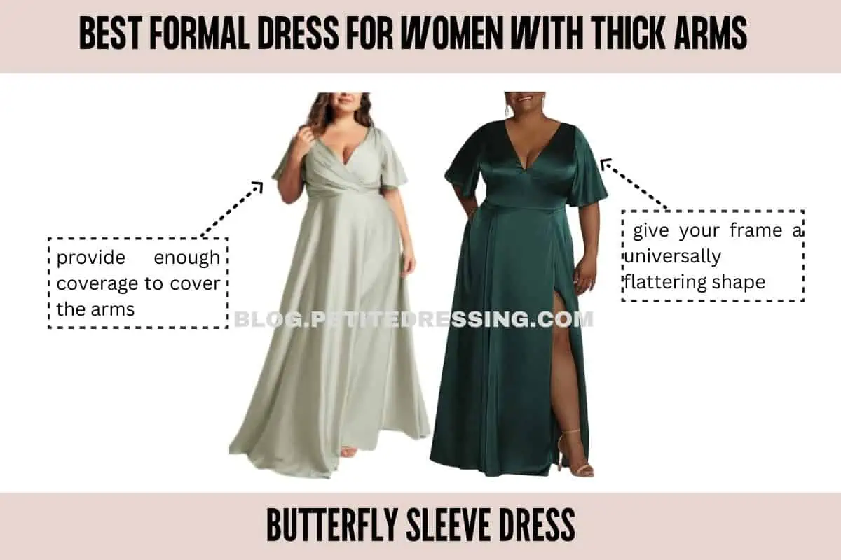 Gown sleeves sale for fat arms