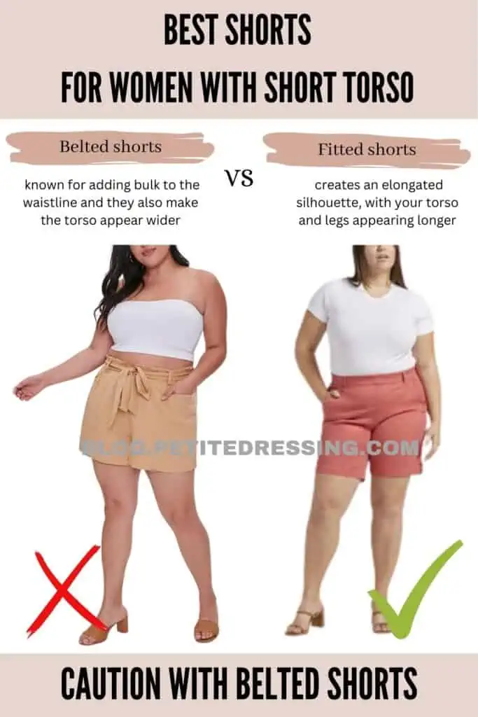 Shorts guide for women with a short torso - Petite Dressing