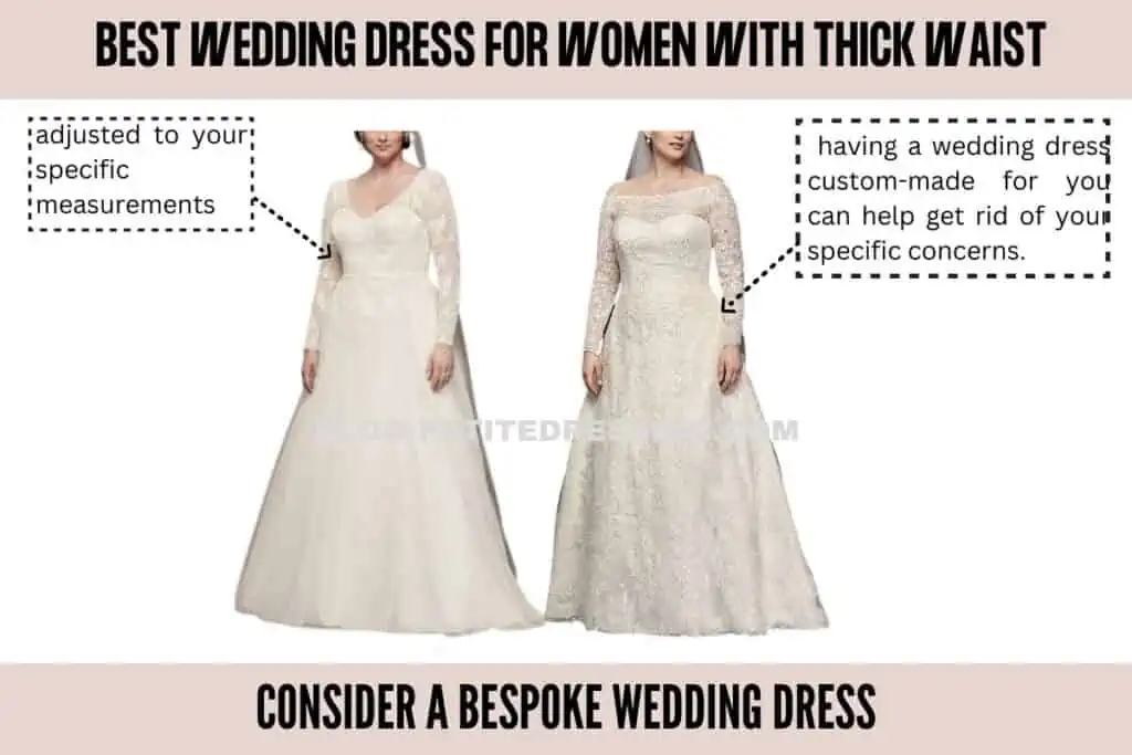 Wedding Dress Guide for Women with Thick Waist - Petite Dressing