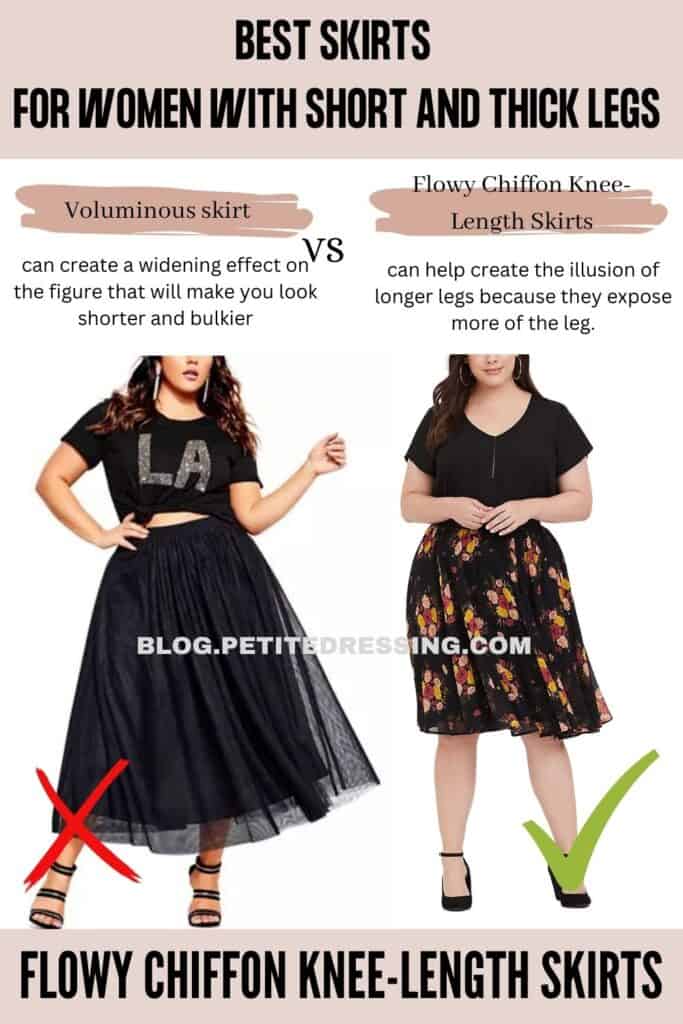 Skirt Style Guide for Women with Short and Thick Legs