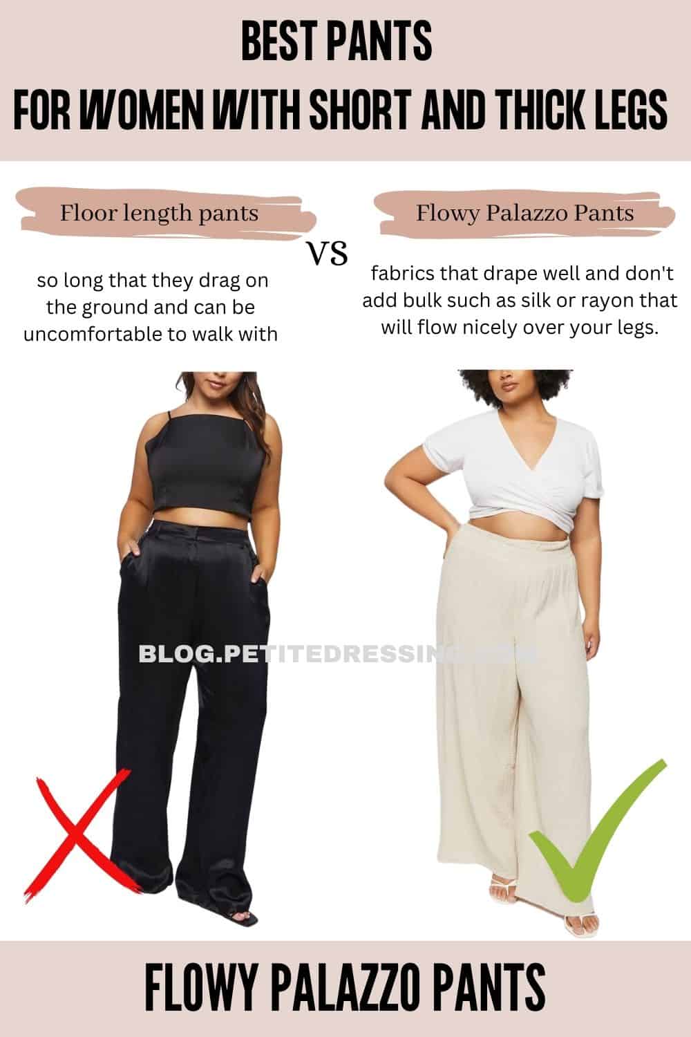 Pants Style Guide for Women with Short and Thick Legs