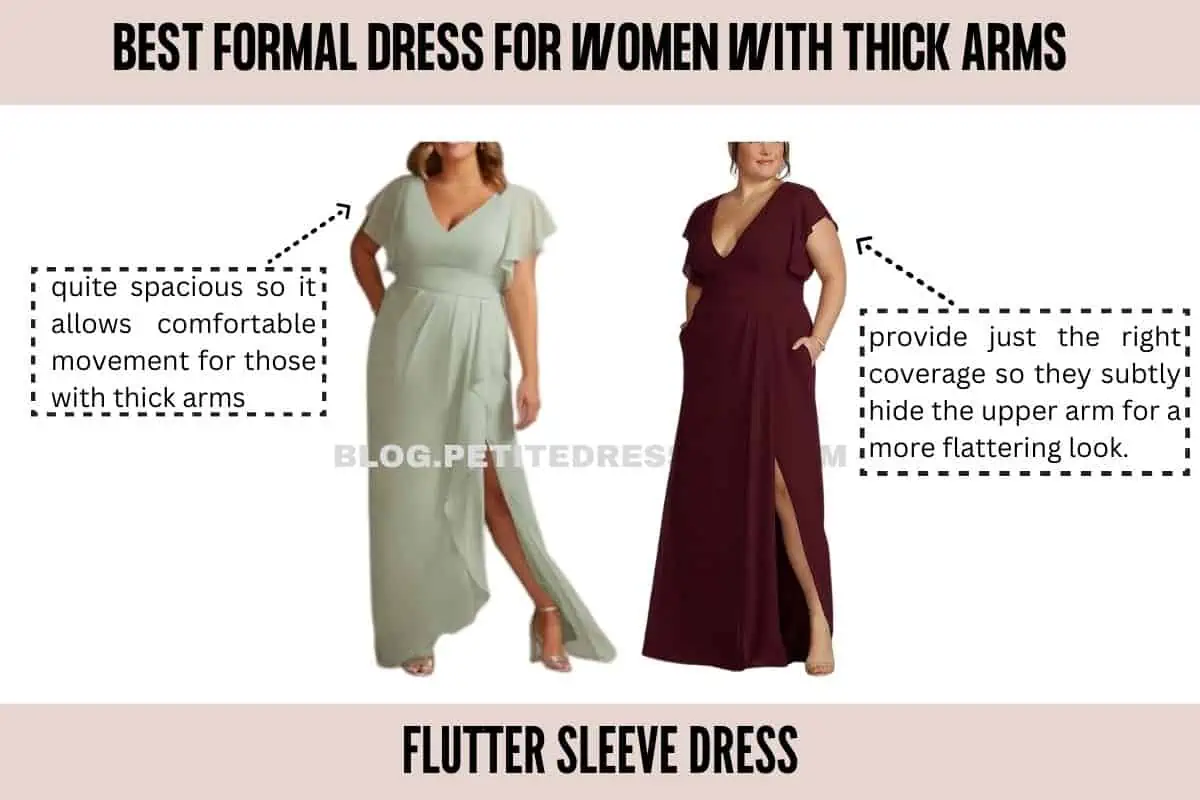 Flattering dresses outlet for big arms