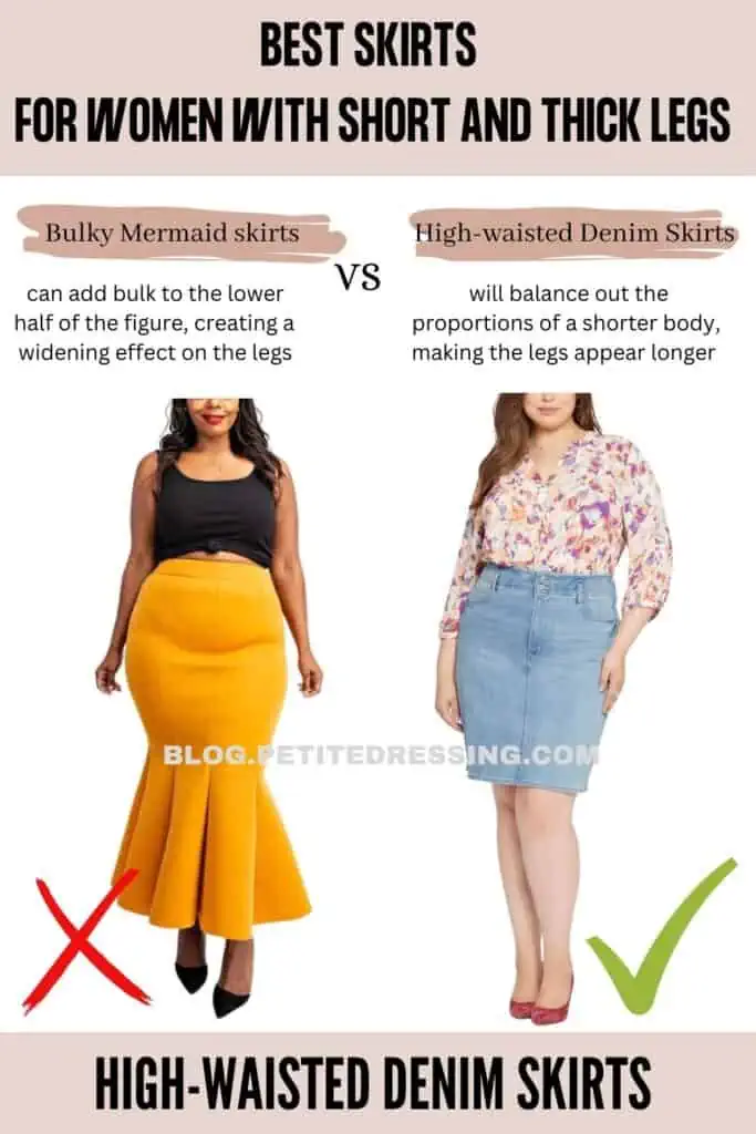 High-waisted Denim Skirts