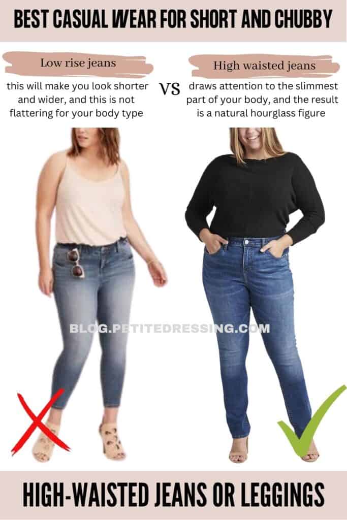 High-waisted jeans or leggings-1