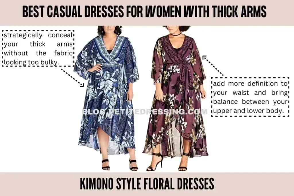 Kimono Style Floral Dresses