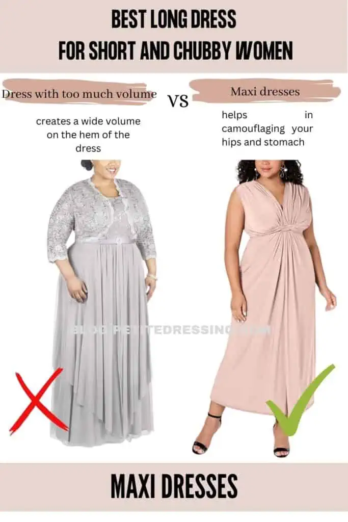 The Long Dress Guide for Short and Chubby Women - Petite Dressing