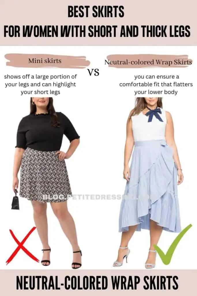 Neutral-colored Wrap Skirts