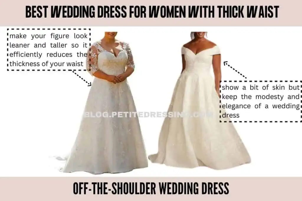 Wedding Dress Guide for Women with Thick Waist - Petite Dressing